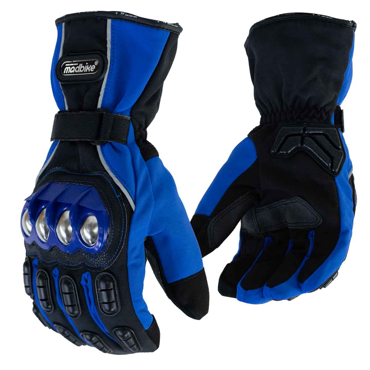 Guantes para moto largos madbike mad15s con protecciones touch invierno az1