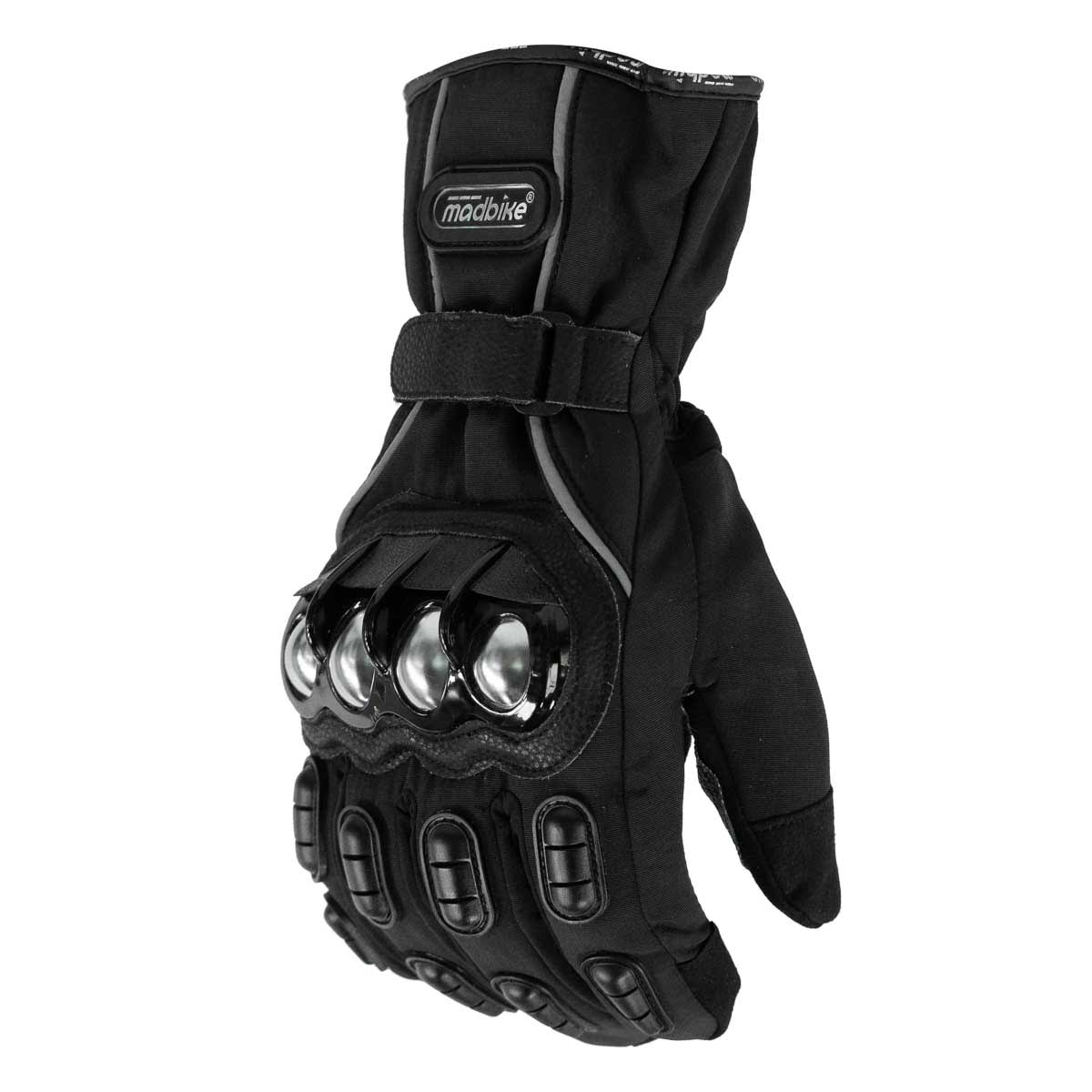 Guantes para moto largos madbike mad15s con protecciones touch invierno ng2