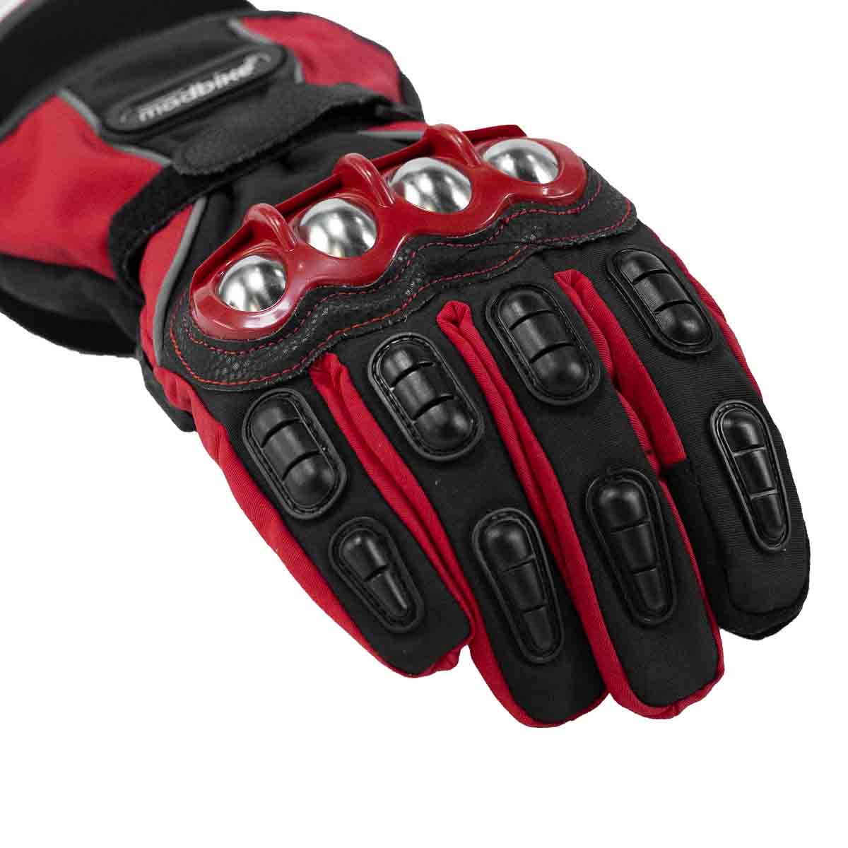 Guantes para moto largos madbike mad15s con protecciones touch invierno rj2