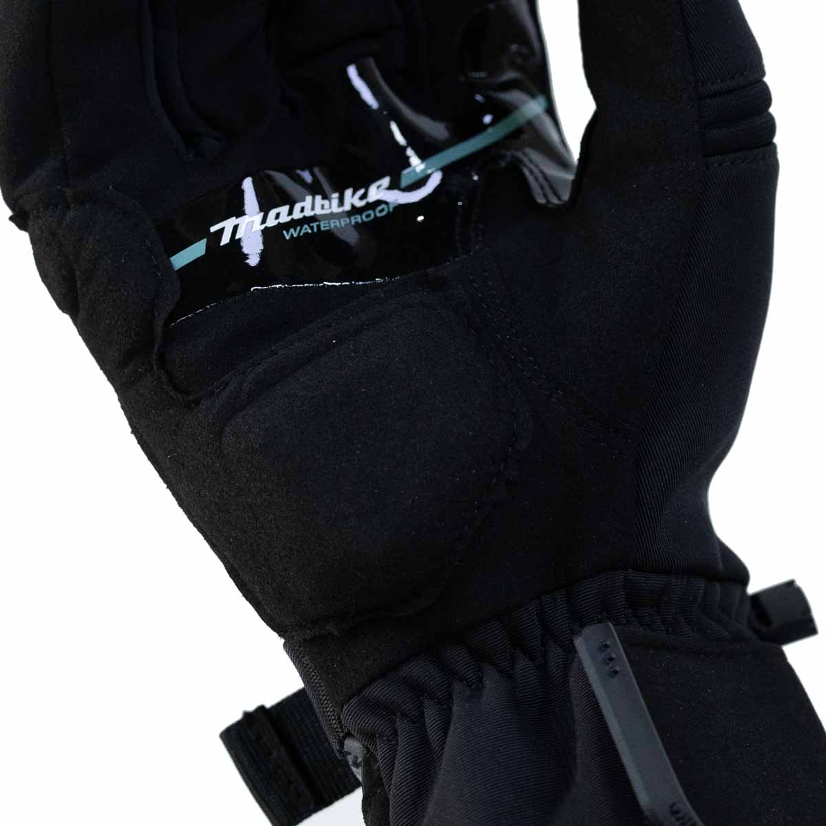 Guantes para moto largos madbike mad65 mujer con protecciones touch invierno tq4