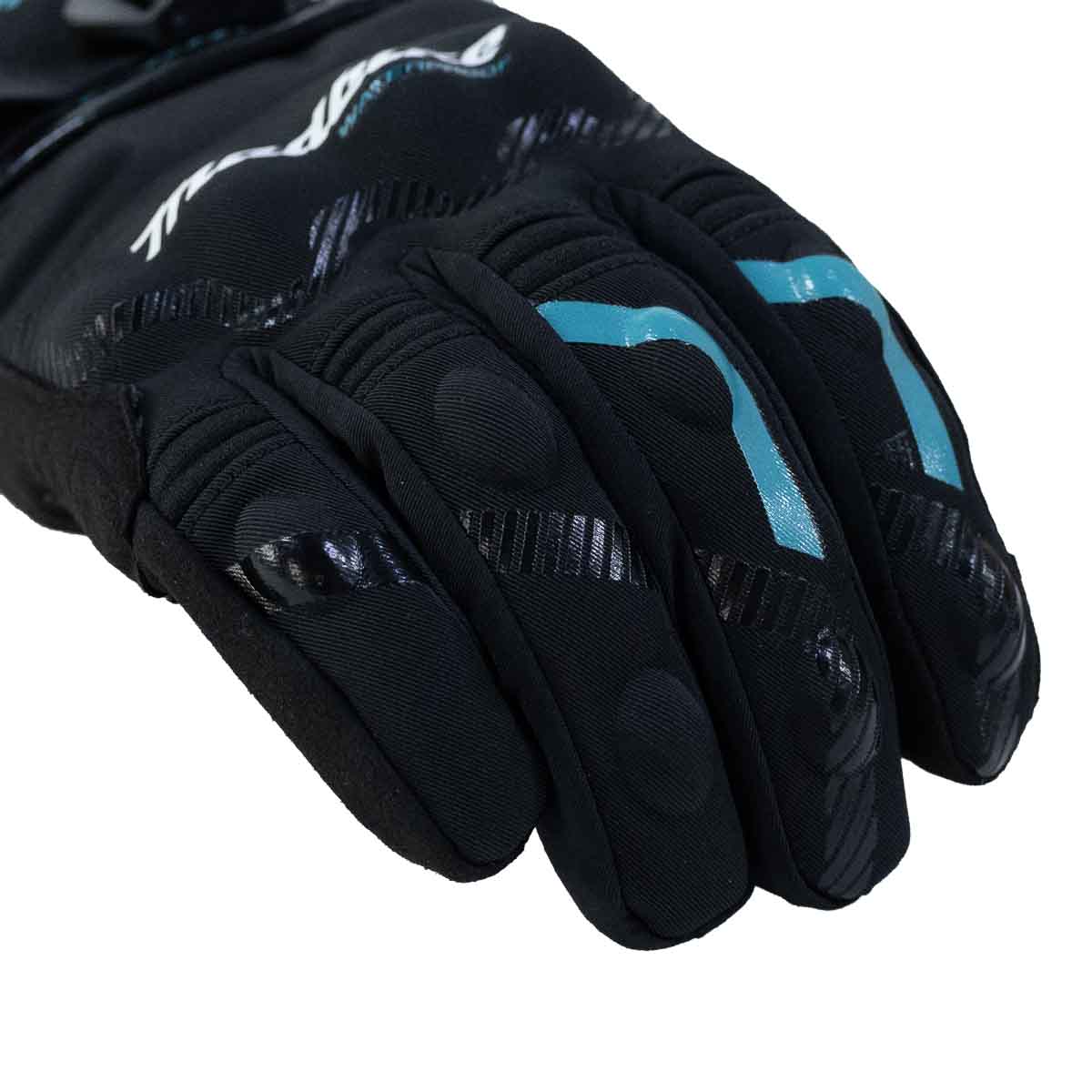 Guantes para moto largos madbike mad65 mujer con protecciones touch invierno tq3