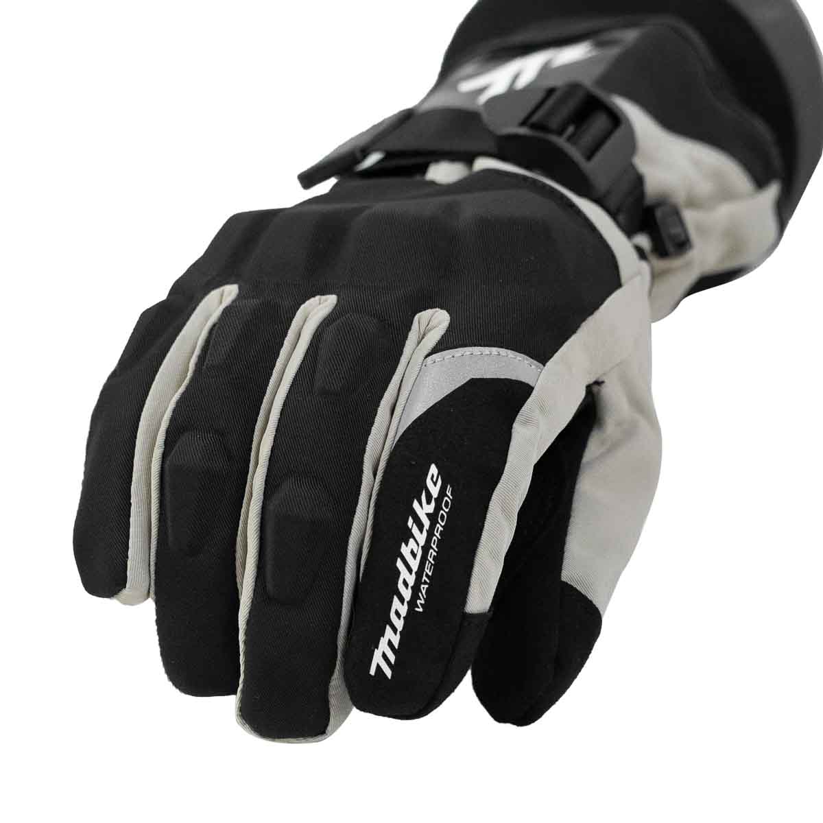 Guantes para moto largos madbike mad68 con protecciones touch invierno bg2