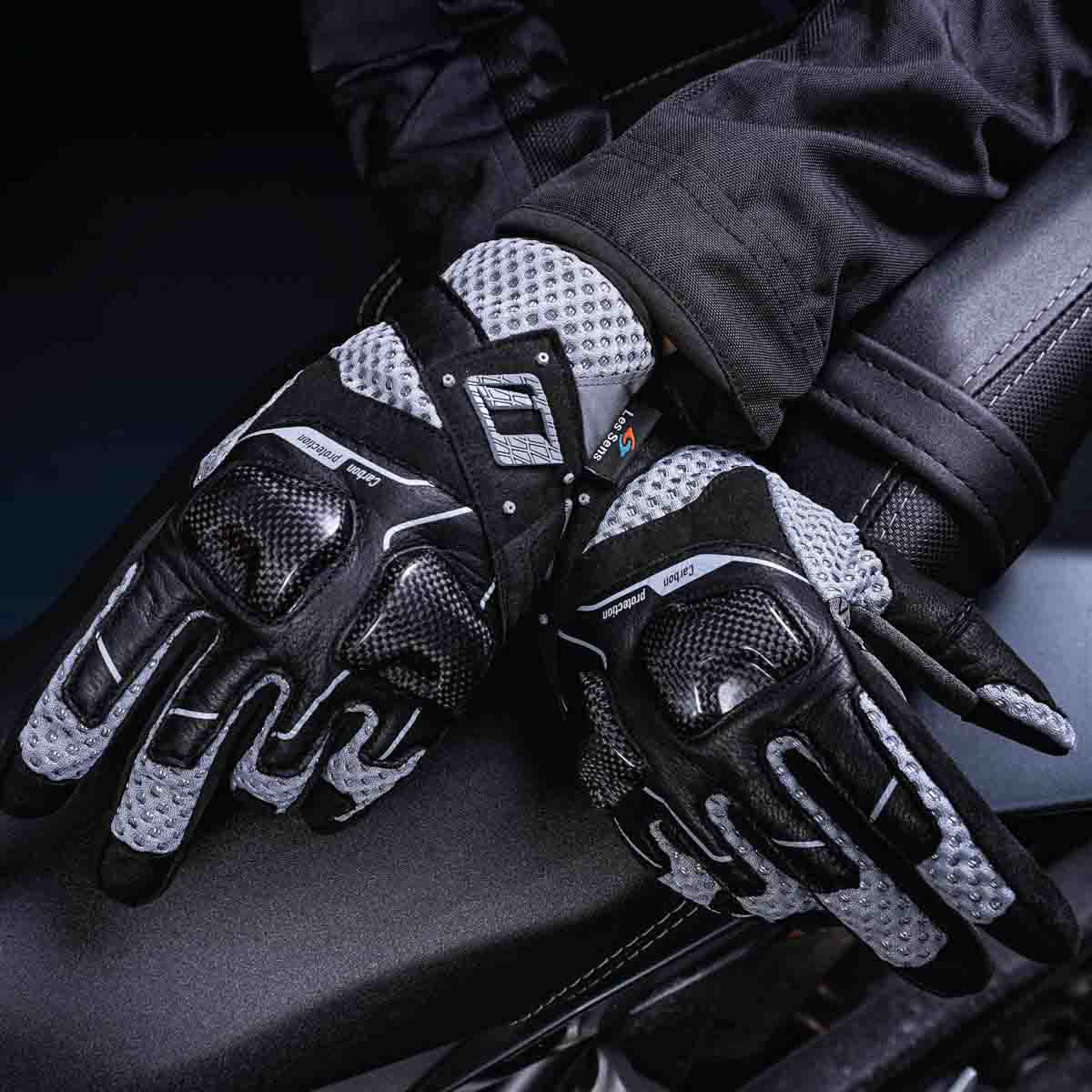 GUANTES PARA MOTO ONES AGAIN MG17 CON PROTECCIONES CARBONO TOUCH3