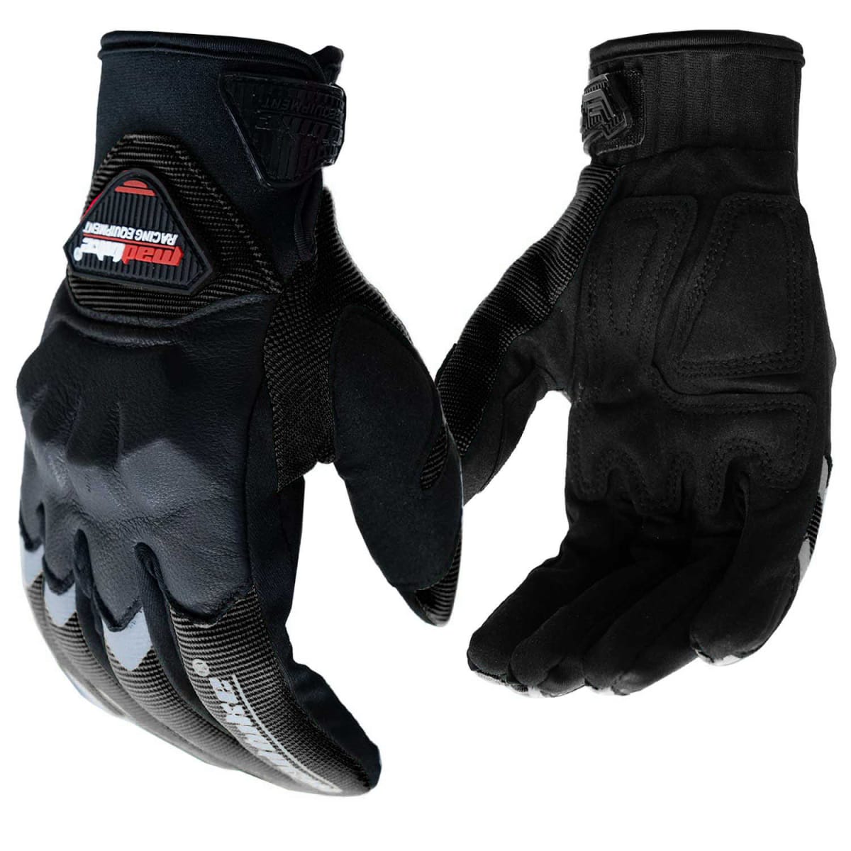 GUANTES MOTO MADBIKE MAD20 CON PROTECCIONES NEGRO1
