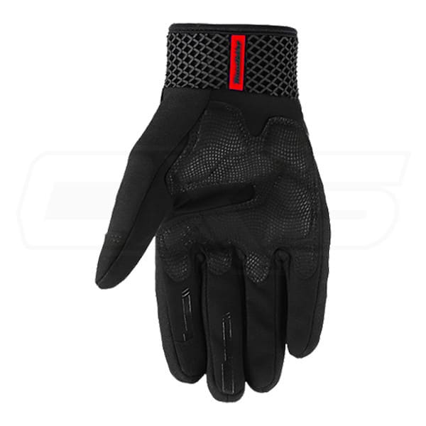 Guantes para moto madbike mad62 negro rojo con protecciones touch2