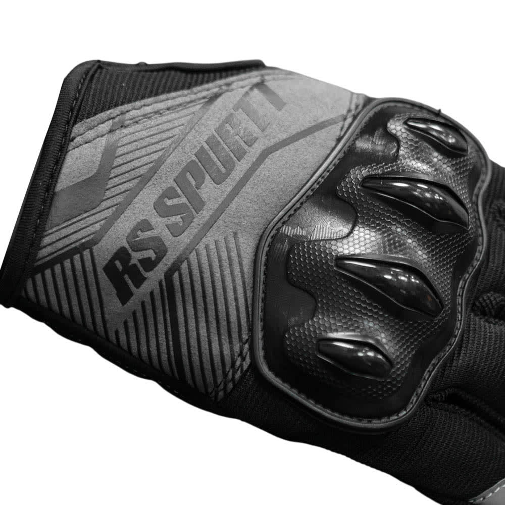 Guantes para moto rs spurtt rs13 negro/gris protecciones touch4