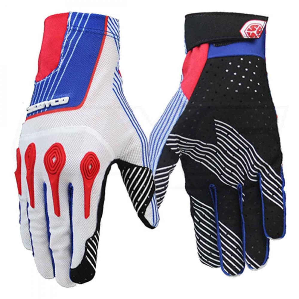 Guantes para moto scoyco mx58 motocross enduro blanco rojo1