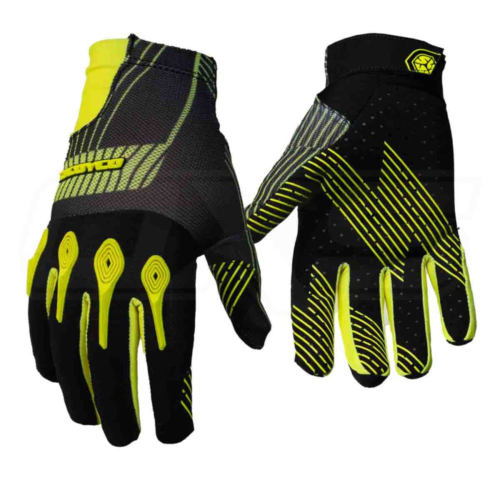 Guantes para moto scoyco mx58 motocross enduro amarillo3