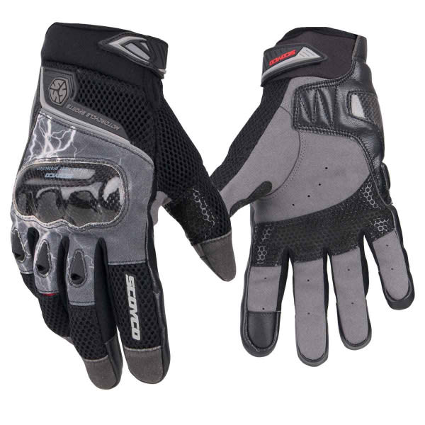 Guantes para moto scoyco mc47 con touch protecciones carbono1