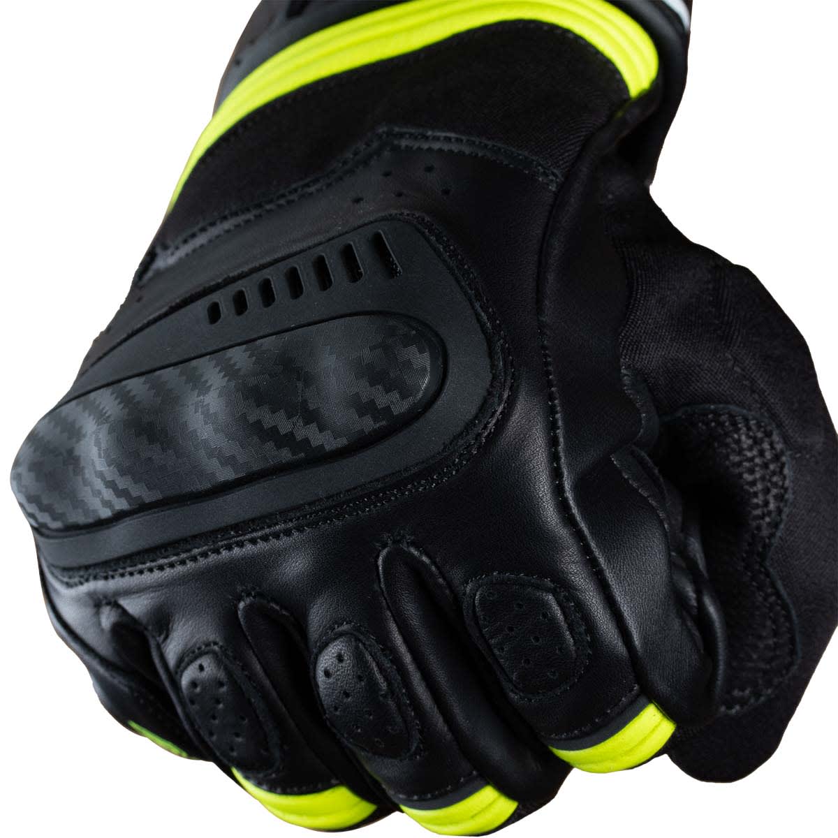 Guantes para moto armad gear alpine cuero panel touch manga media2