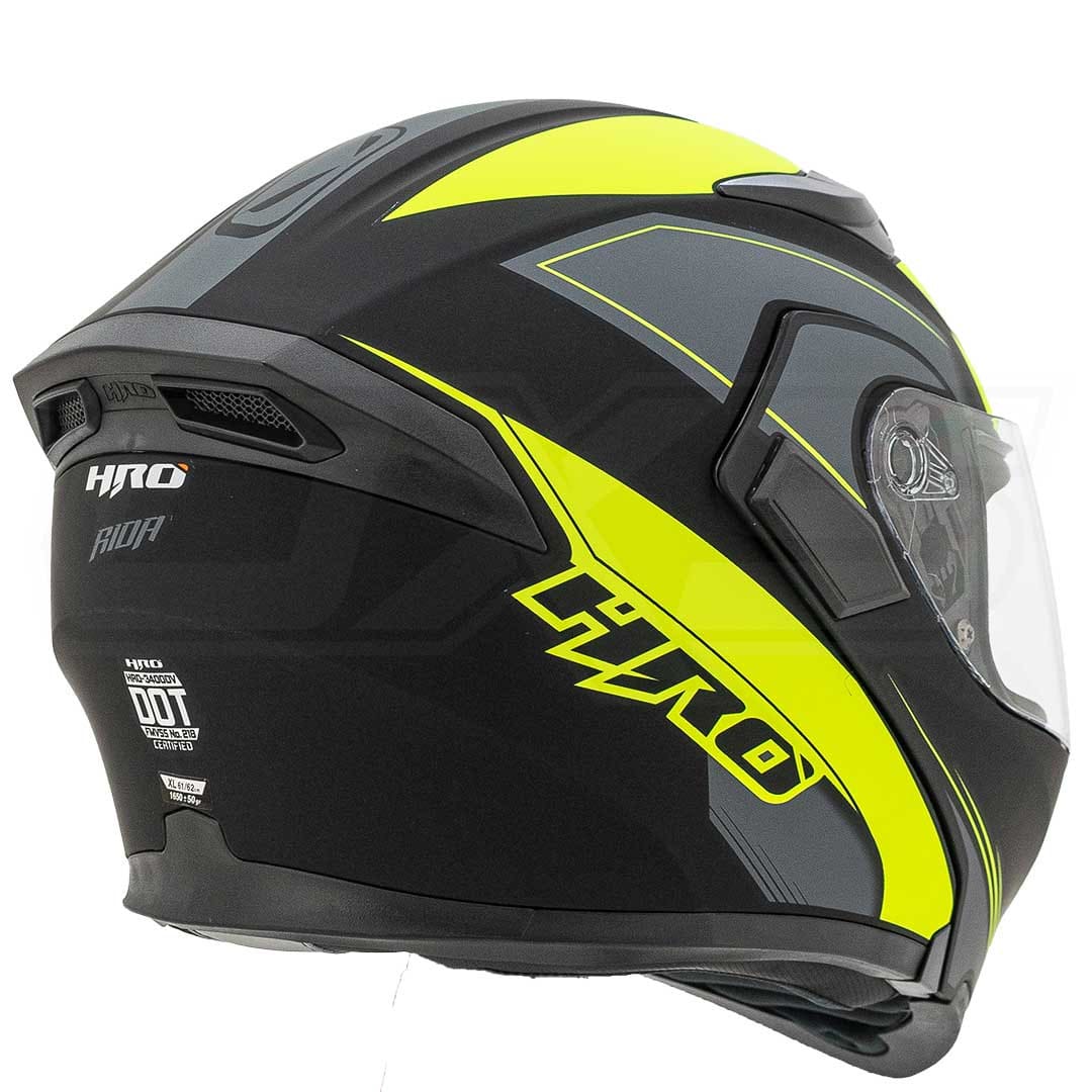 Casco Moto Hro 3400 rida n.m am.n Abatible Con Sun Visor Dot3