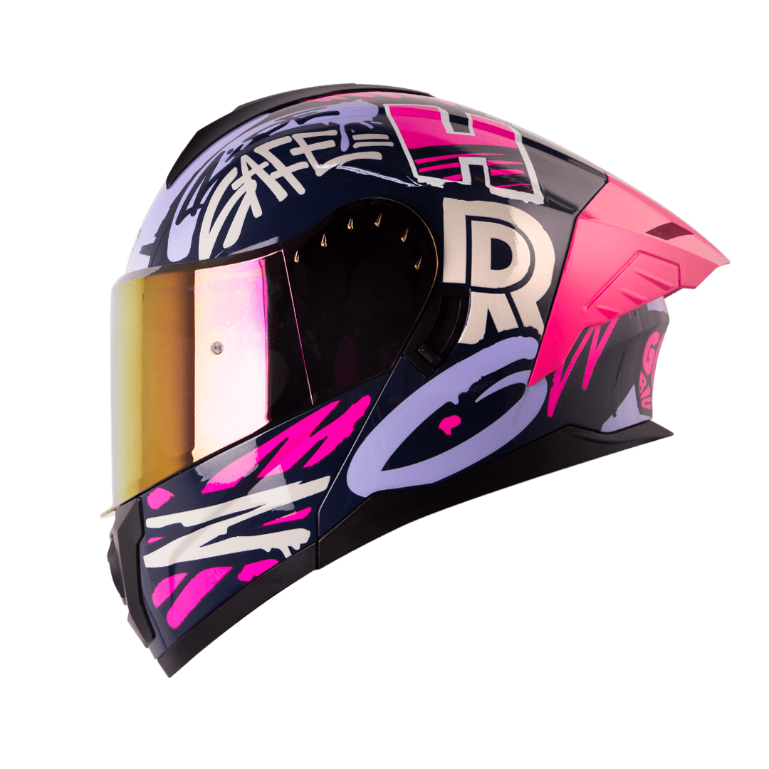 Casco moto hro 3480dv tags az.os mr abatible con sun visor dot1