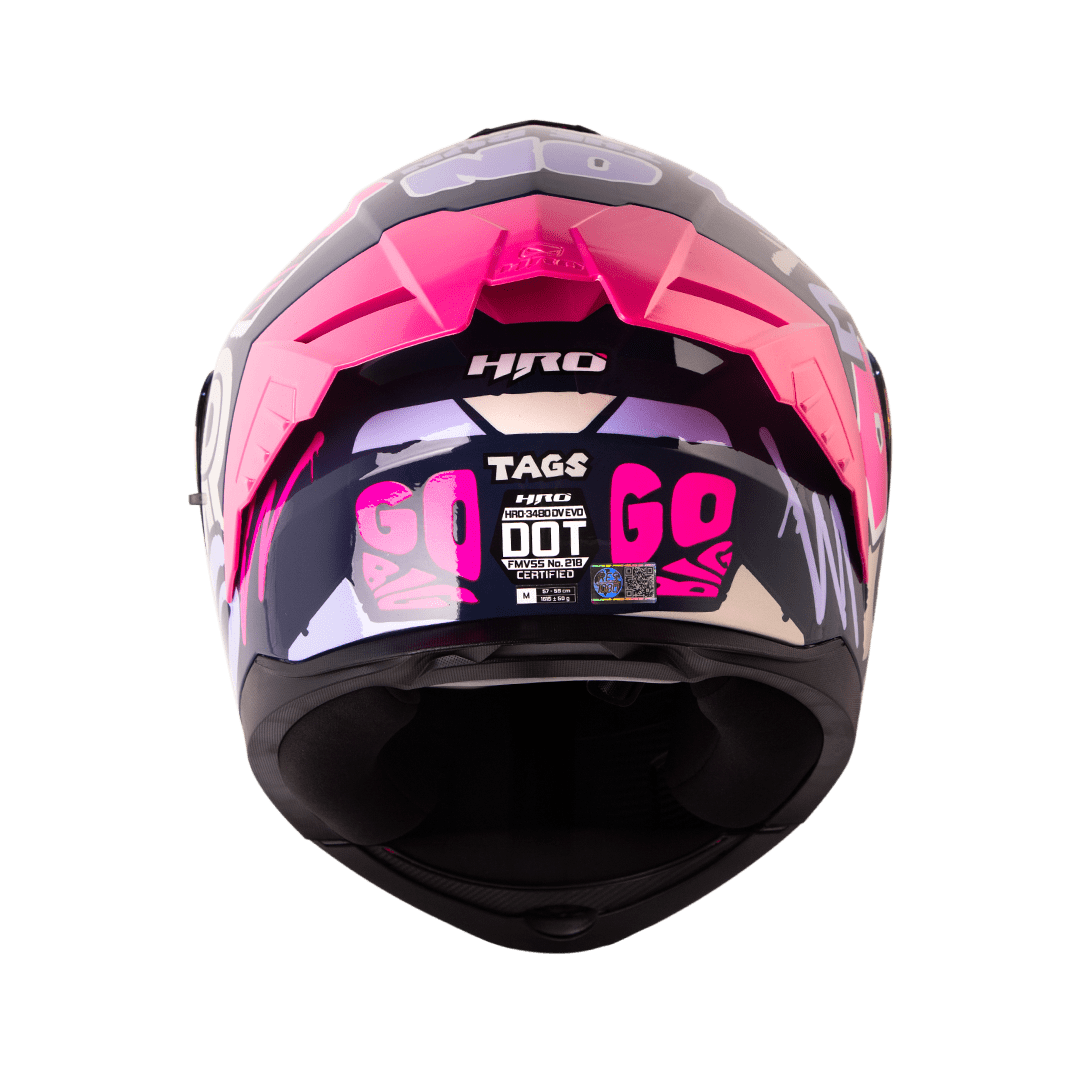 Casco moto hro 3480dv tags az.os mr abatible con sun visor dot3