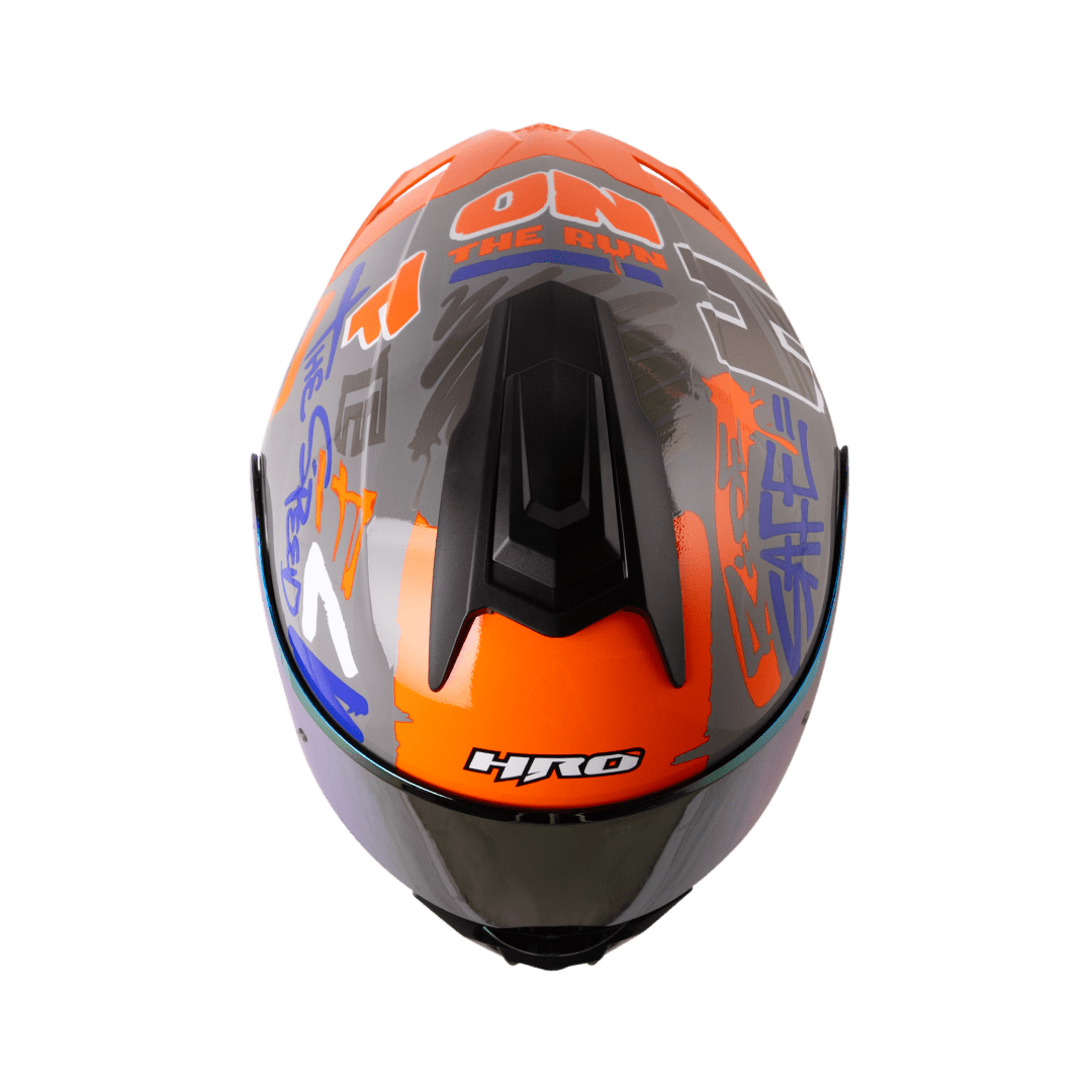 Casco moto hro 3480dv tags gr nj.n abatible con sun visor dot2