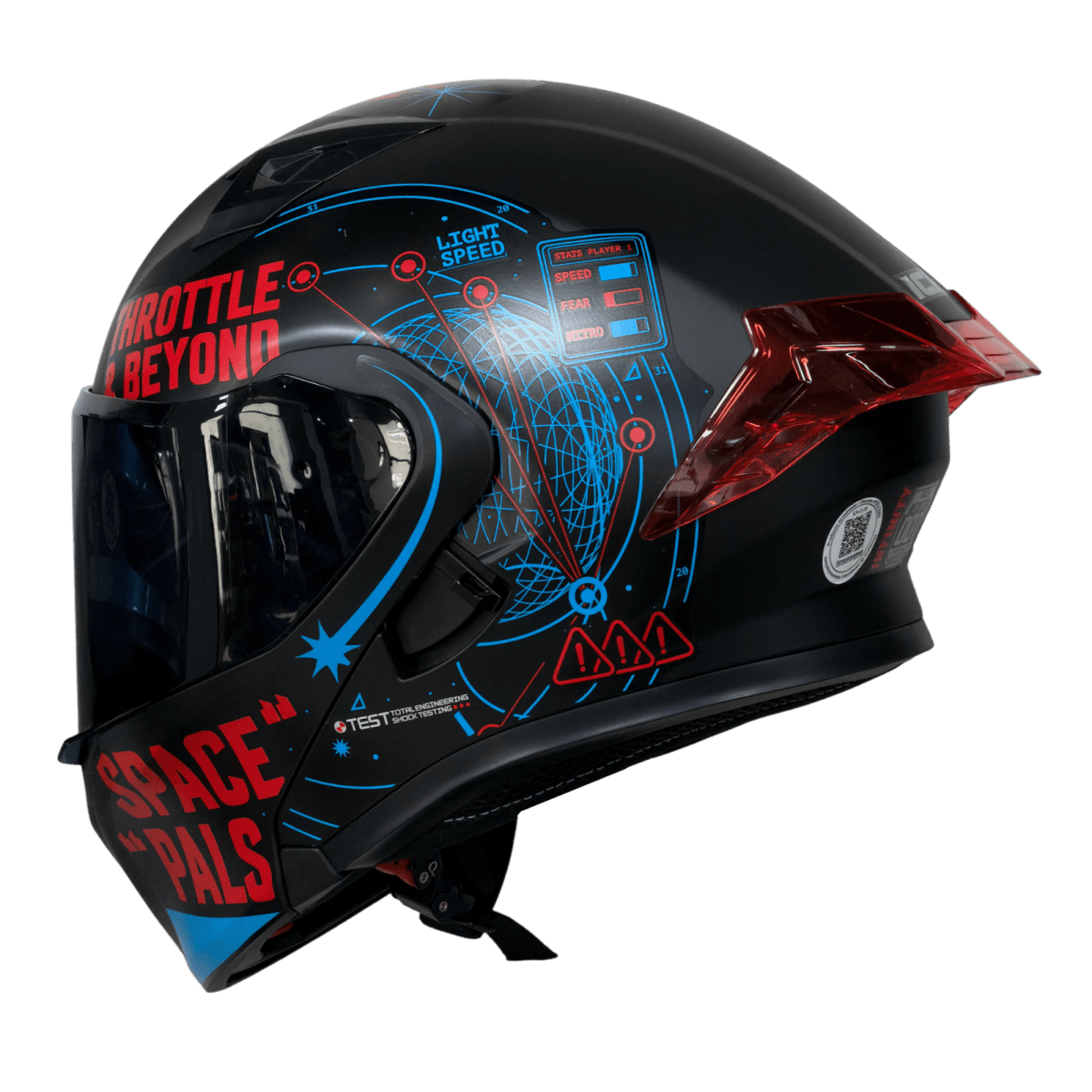 Casco moto ich 3120 infinity rj abatible con sun visor certificación dot3