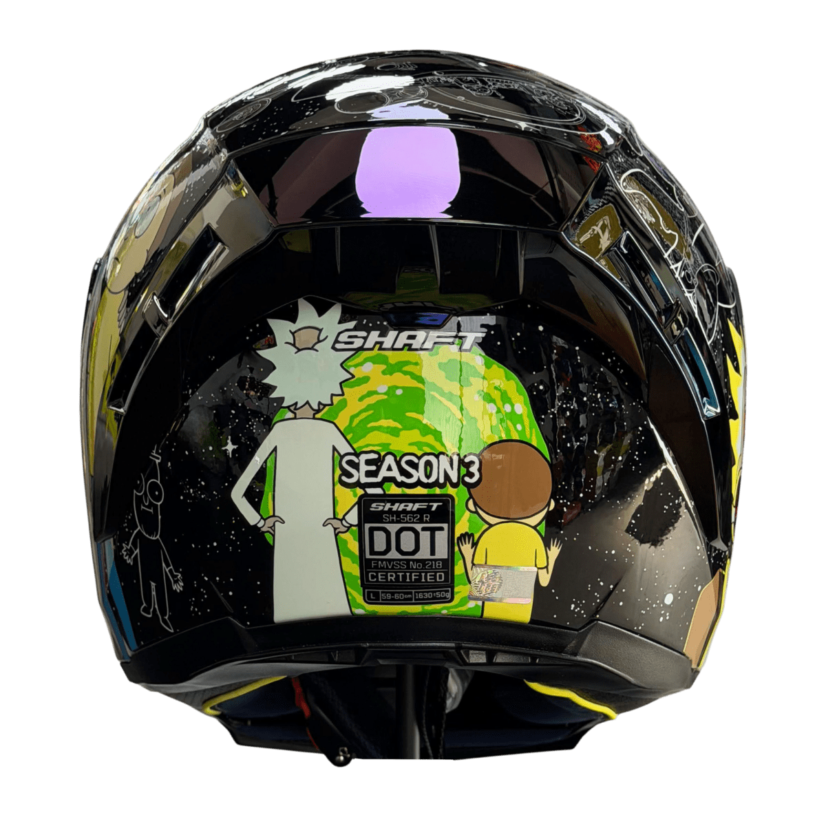 Casco moto Shaft 562R season 3 Rick & Morty edición limitada5