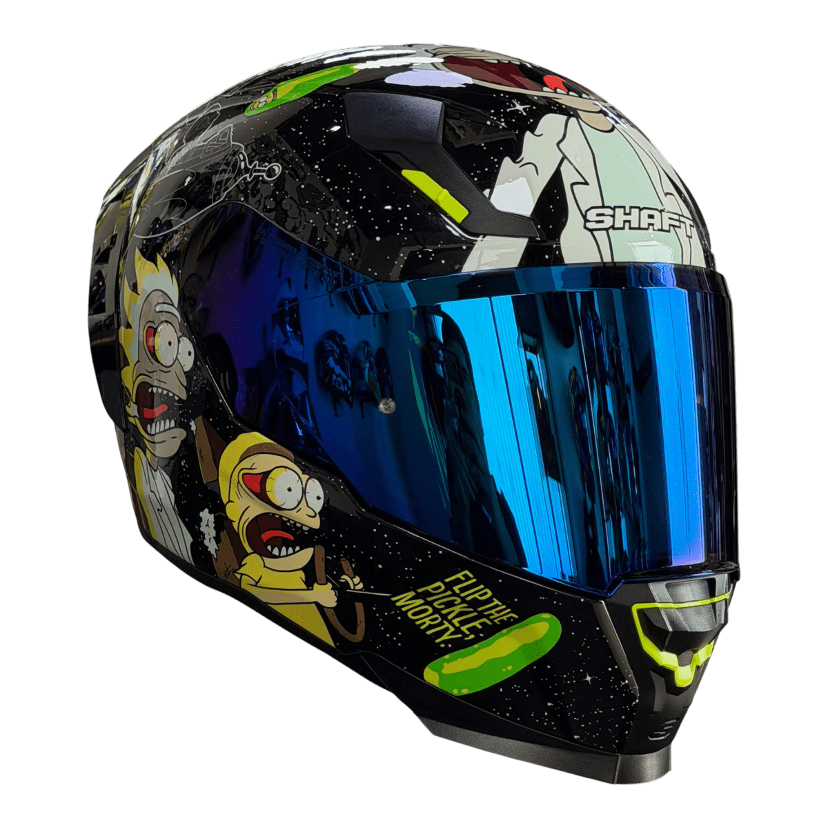 Casco moto Shaft 562R season 3 Rick & Morty edición limitada7