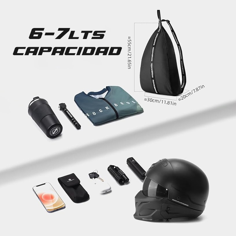 Bolso para casco moto rockbross 6 a 7lts11