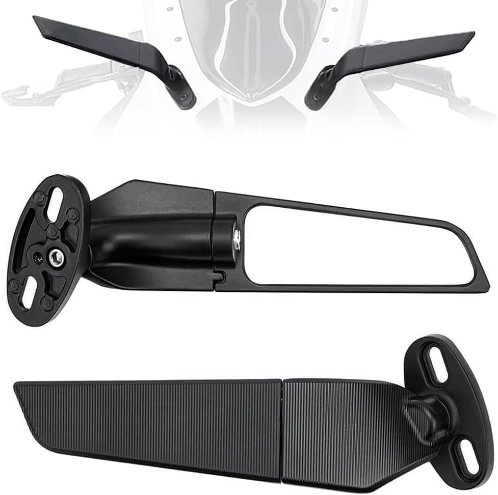 Espejos para moto deportivos tipo aleron moto gp para carenado1