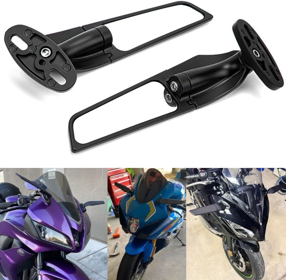 Espejos para moto deportivos tipo aleron moto gp para carenado2