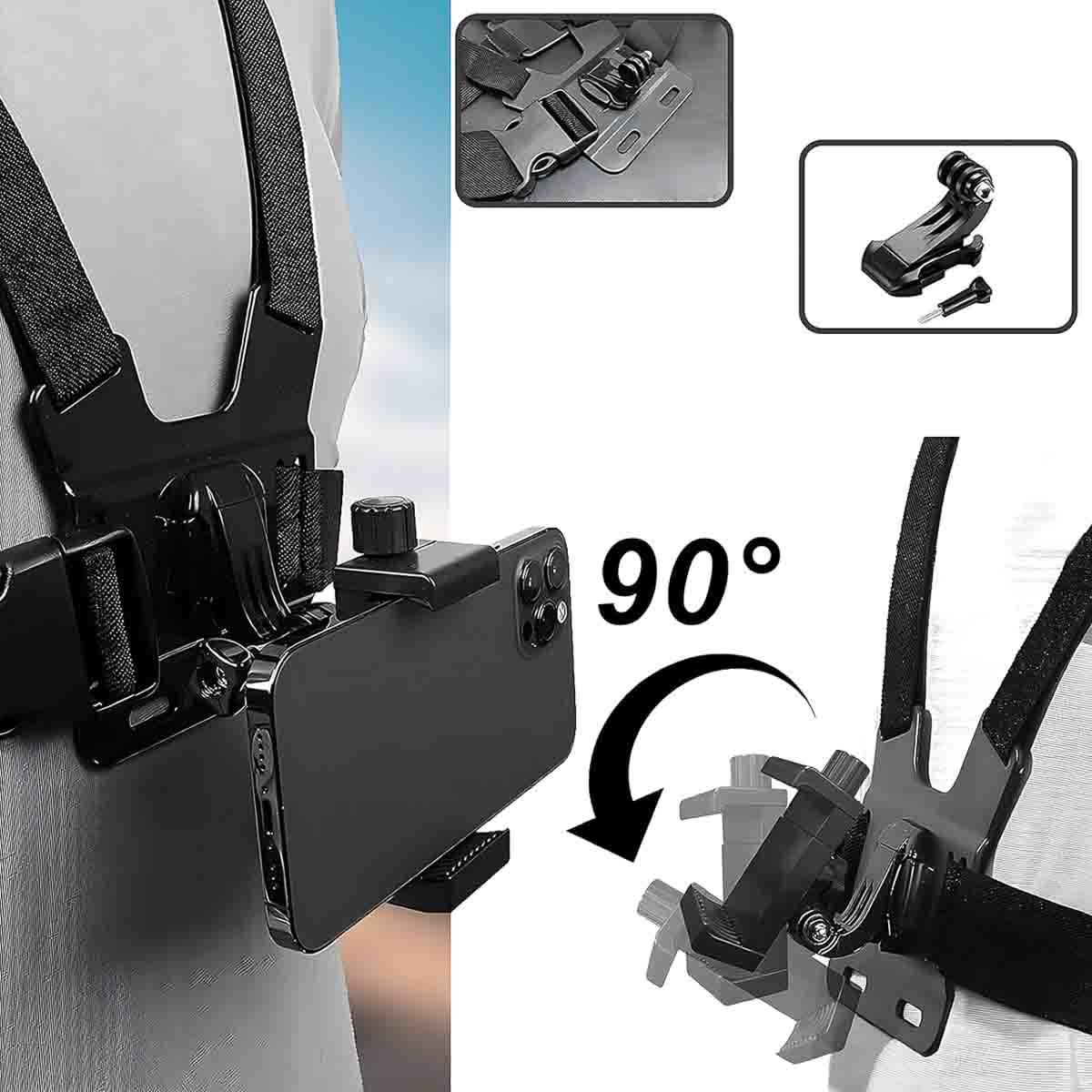 Kit Arnes con Soporte para camara gopro y celular pechera X-4-71