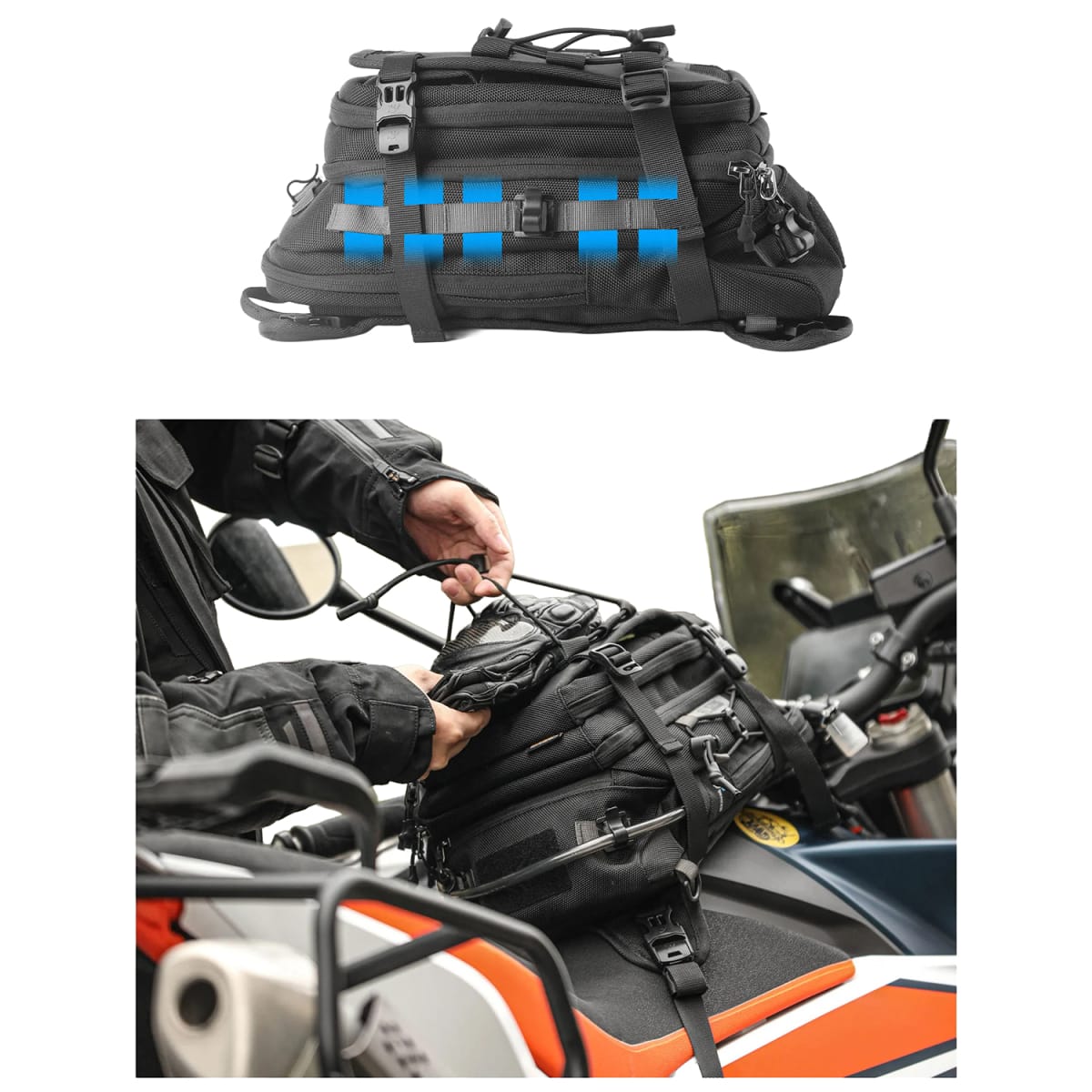 Bolso de estanque y mochila rhinowalk mechanic mjx2002 9L11