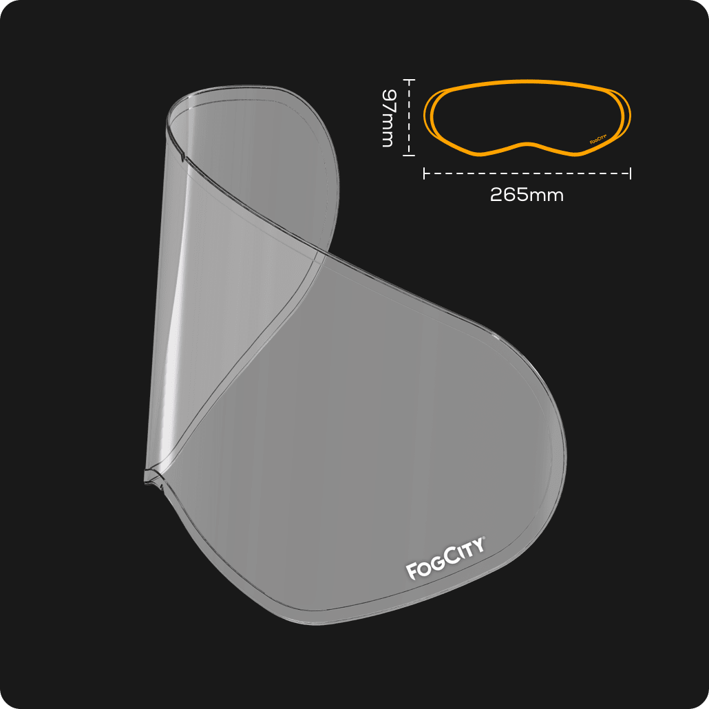Lamina fogcity easy enduro anti empañamiento para casco moto universal4