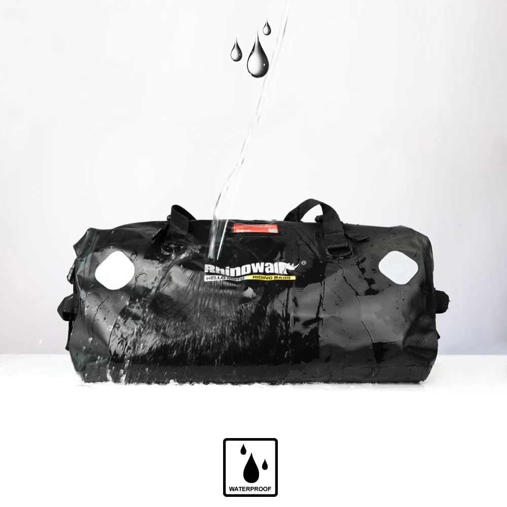 Bolso para moto rhinowalk mt20650 65l drybag waterproof5