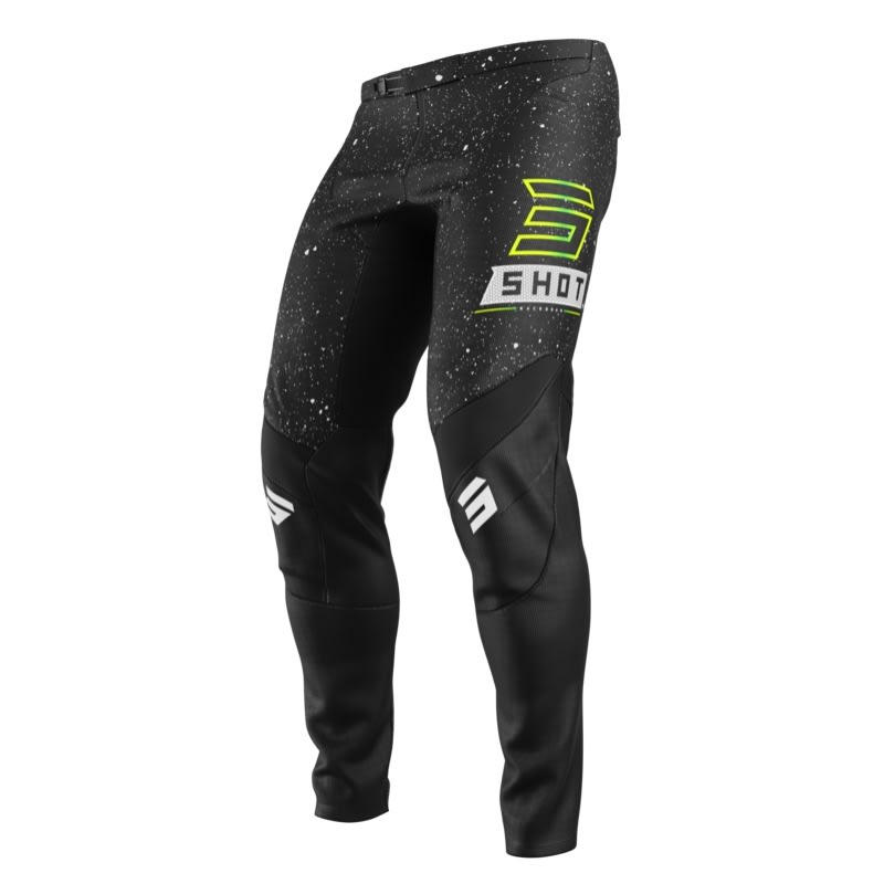 Pantalon moto shot contact art black motocross enduro1