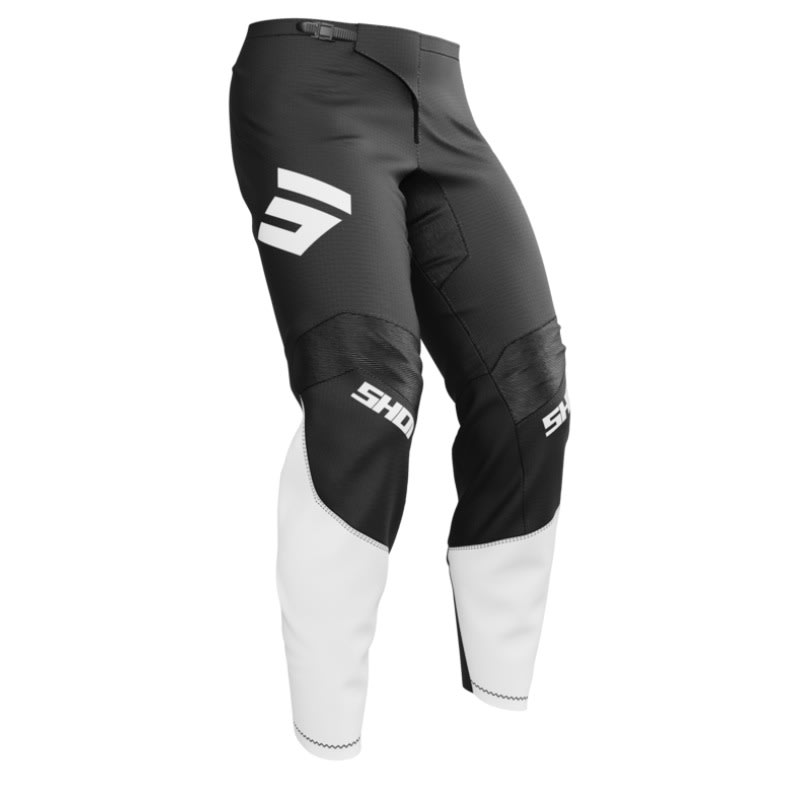 Pantalon moto shot draw private white motocross enduro3