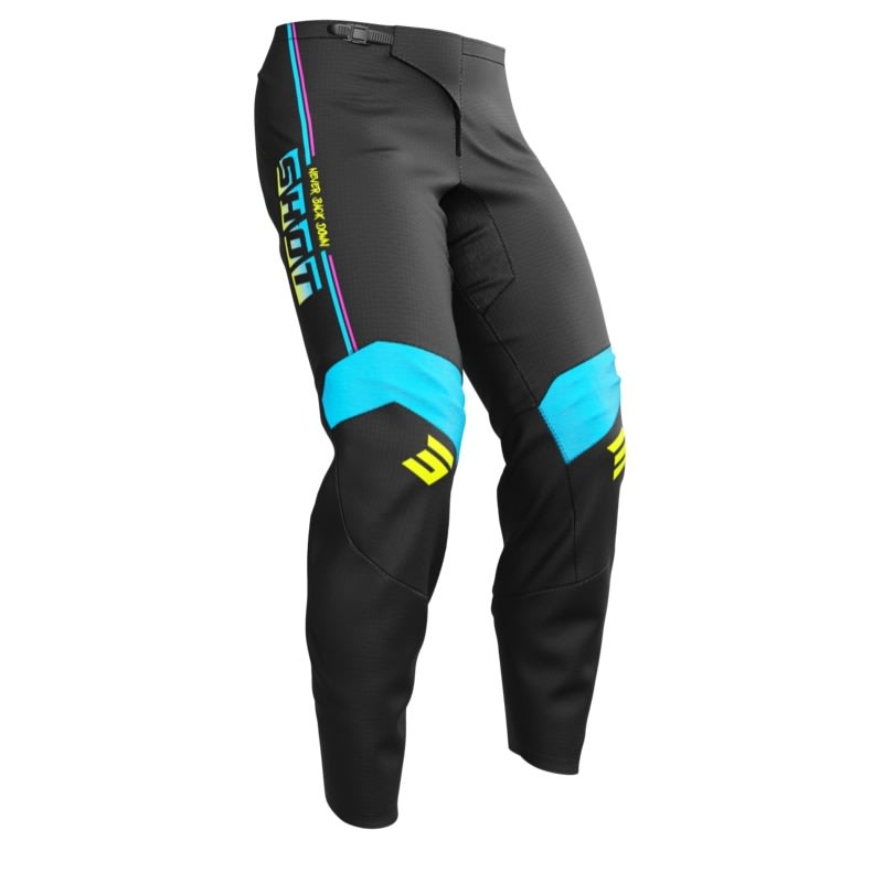 Pantalon moto shot draw kid block pink motocross enduro niño3