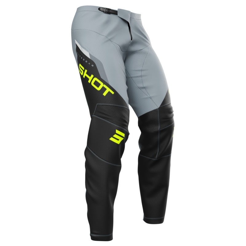 Pantalon moto shot devo daytona neon yellow motocross enduro3