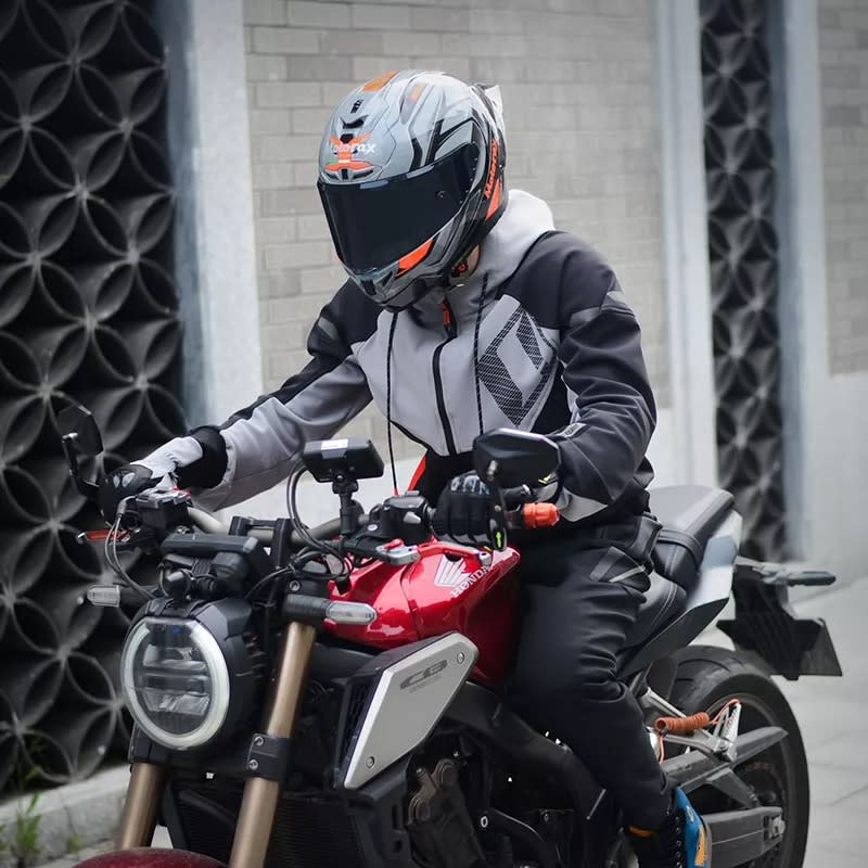 Chaqueta para moto ones again sj04 softshell + polar invierno2