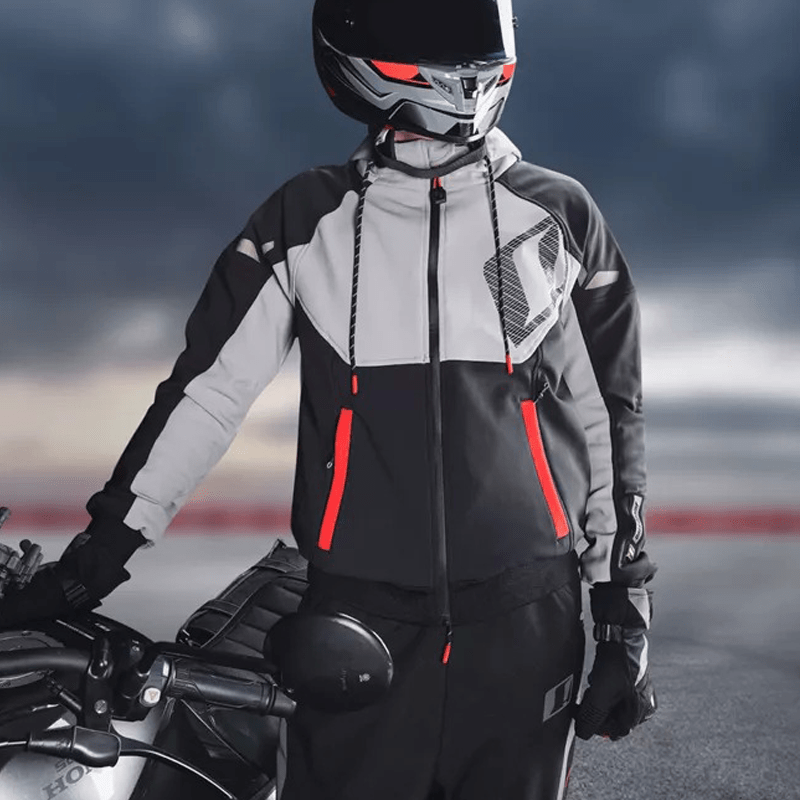 Chaqueta para moto ones again sj04 softshell + polar invierno3