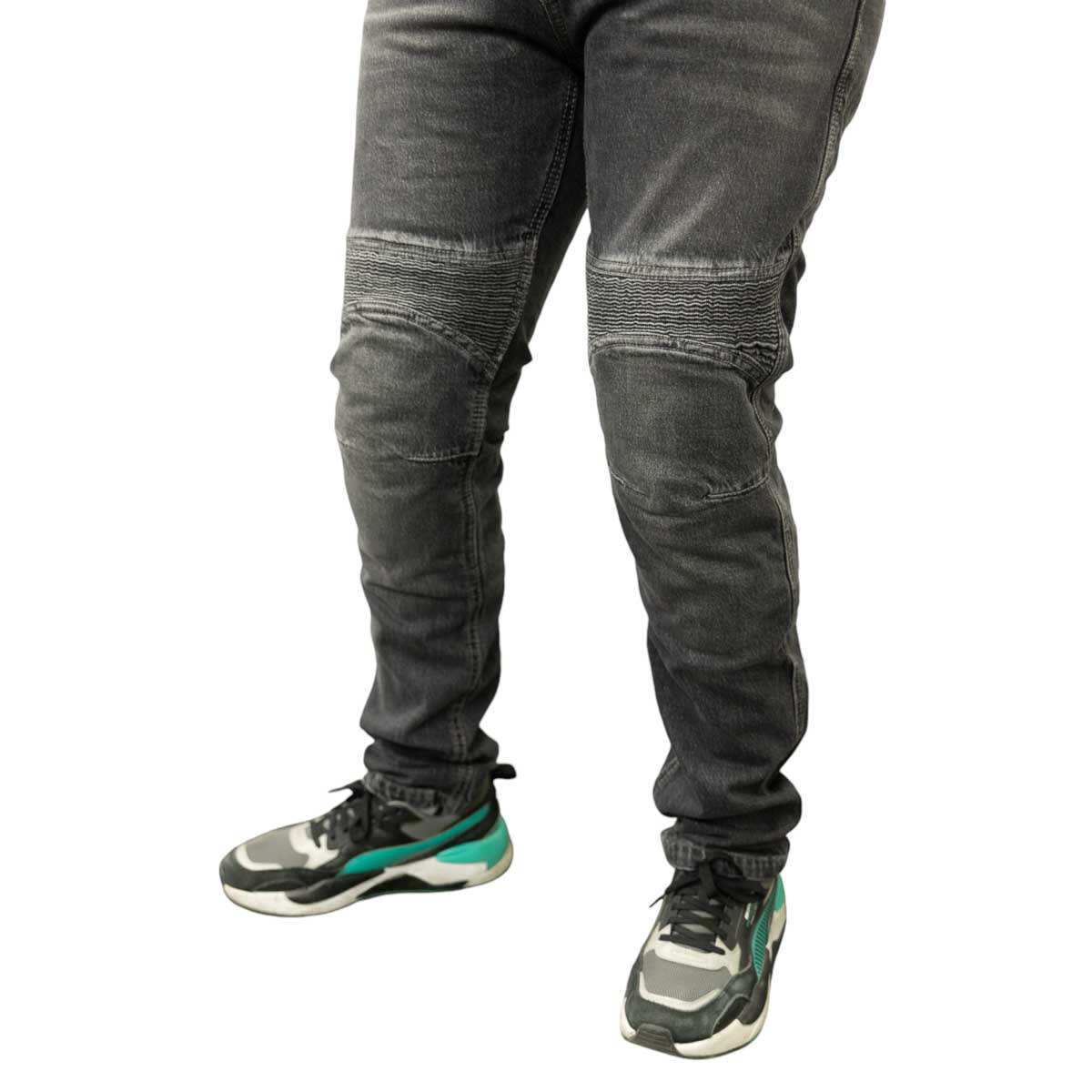 Pantalon jeans moto armad gear over gris kevlar6