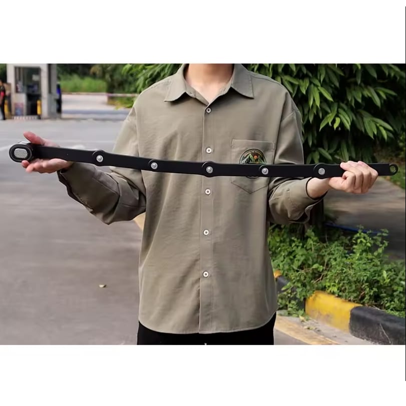 Cadena con alarma 120db plegable kovix KFQ85-bk para bicicleta6