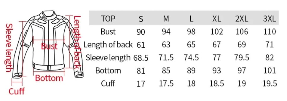 Chaqueta para moto lyschy ly-868 protecciones Verano6