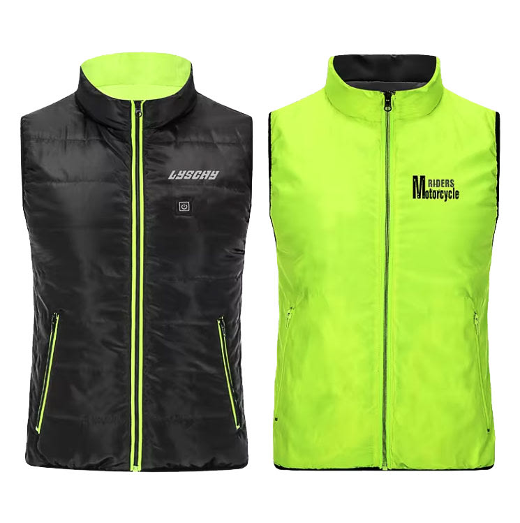 Chaqueta para moto calefaccionada Lyschy LY-v06 sin mangas reversible4
