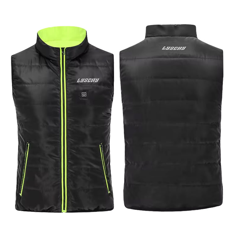 Chaqueta para moto calefaccionada Lyschy LY-v06 sin mangas reversible5
