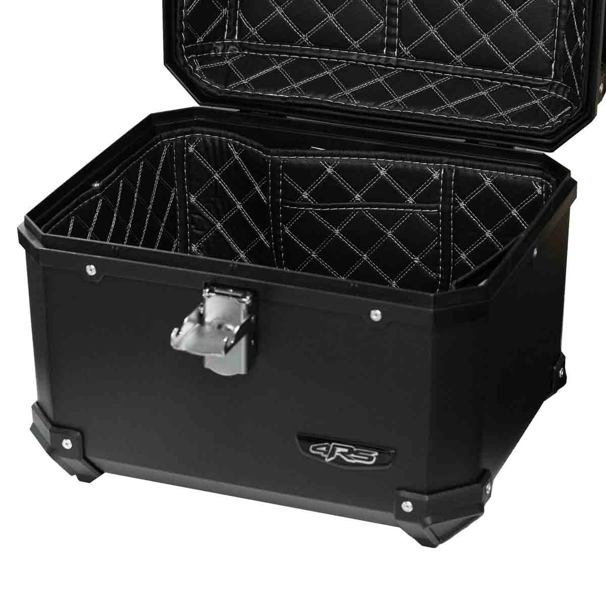 Maleta moto top case 4rs E570 45 litros tipo aluminio black desmontable6