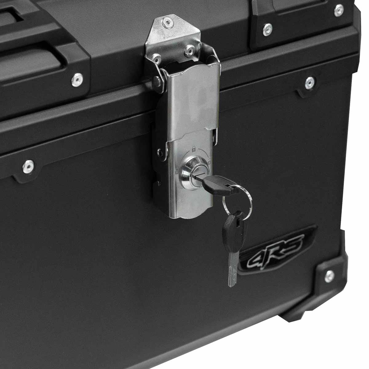 Maleta moto top case 4rs E570 45 litros tipo aluminio black desmontable5