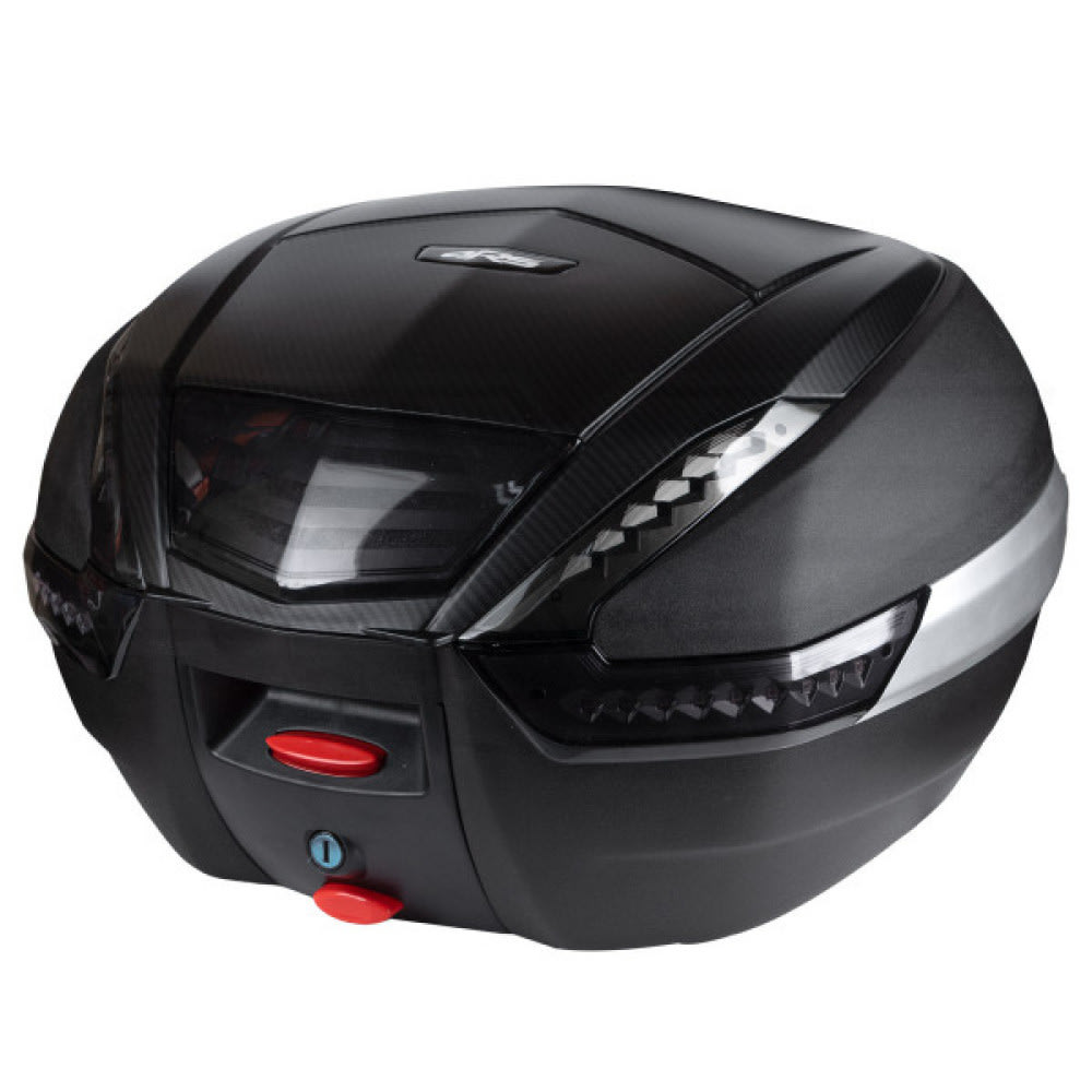 Maleta Moto Top Case 4rs E62 38 Litros Con Luz Led Carbon1