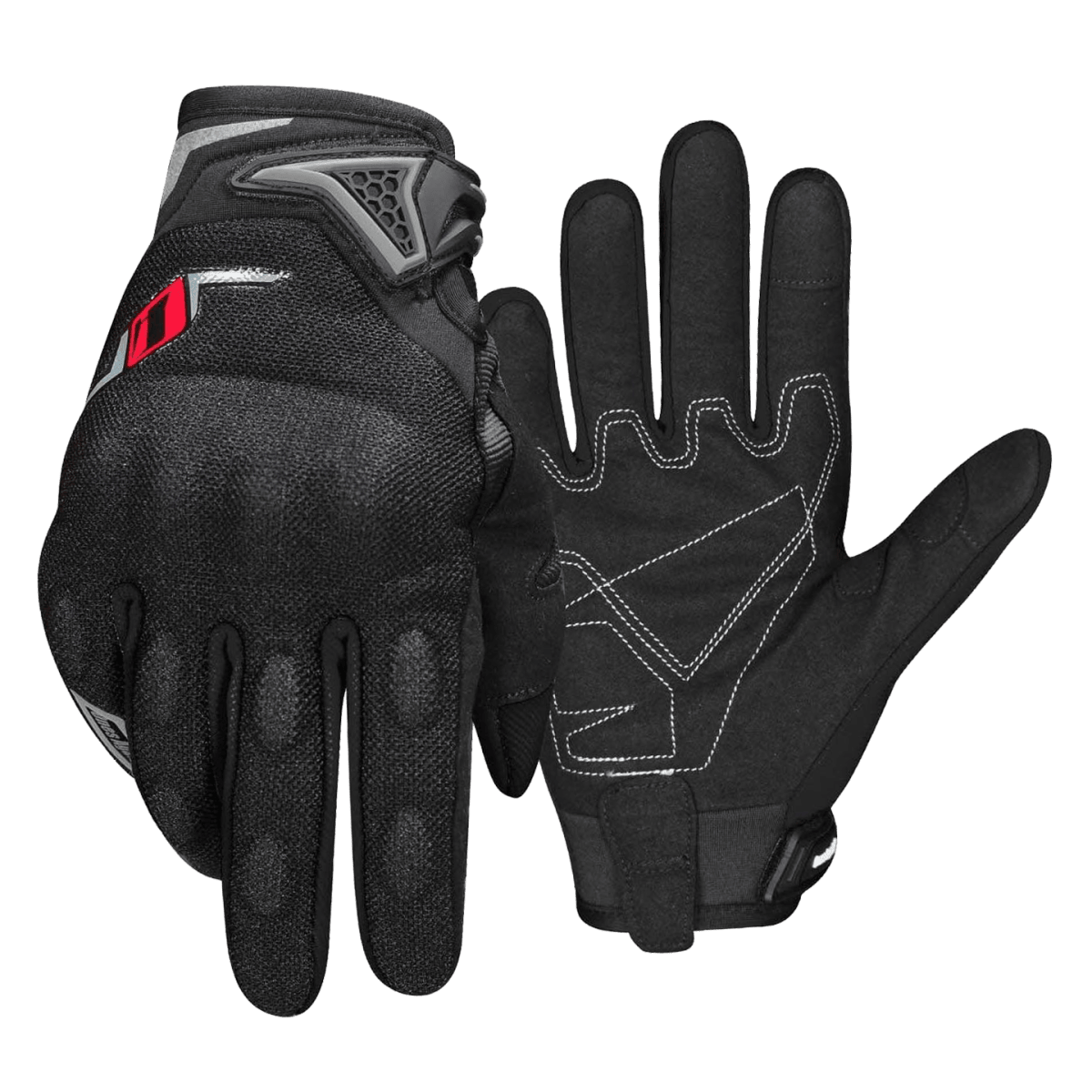 Guantes para moto ones again mg36 ng con protecciones verano