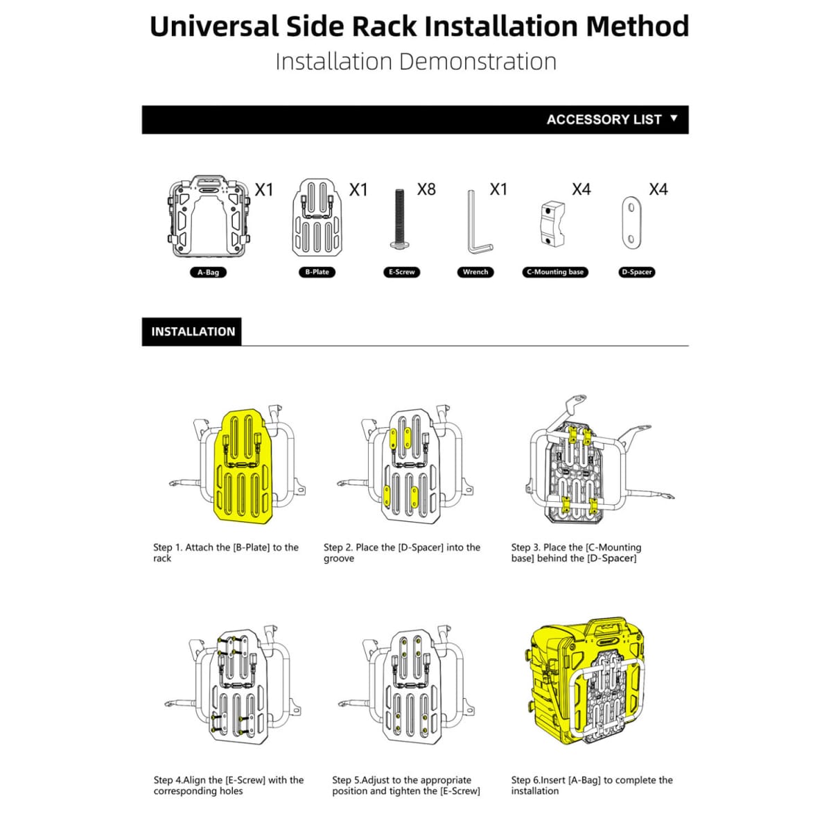 Bolso lateral para moto Rhinowalk MJX2004 expandibles de 35 a 45 litros impermeable11