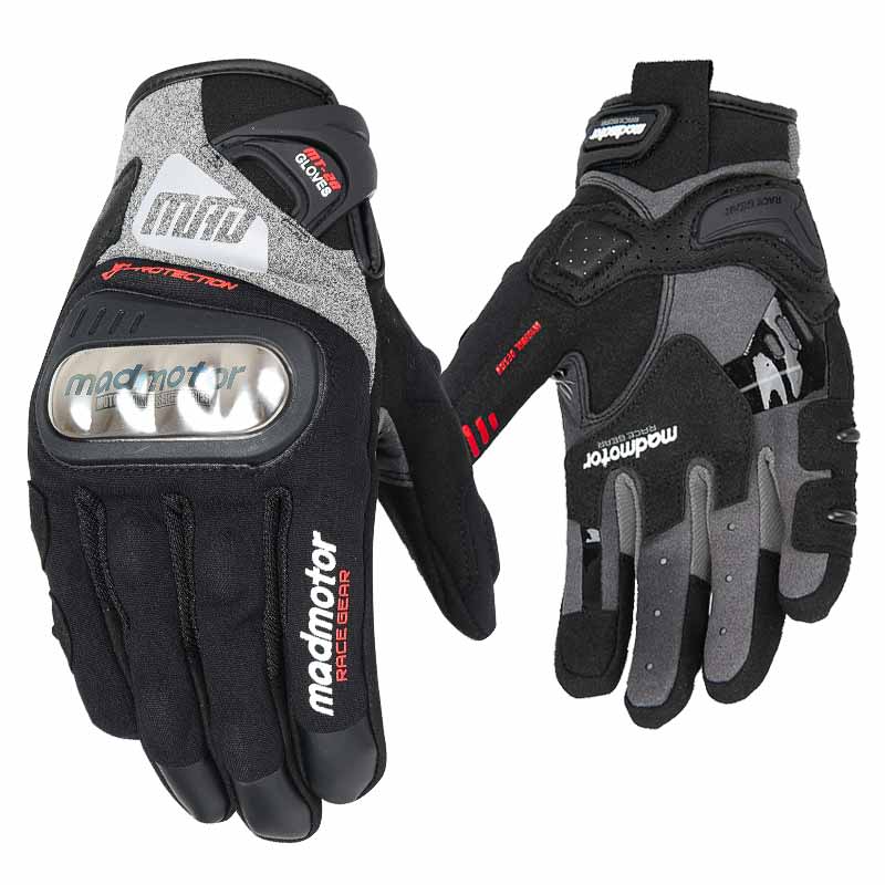Guantes para moto madmotor mt28 protecciones touch1