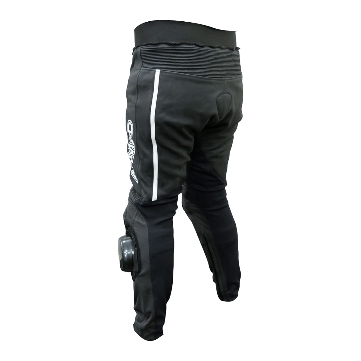 Pantalon moto armad gear steel cuero racing con sliders4