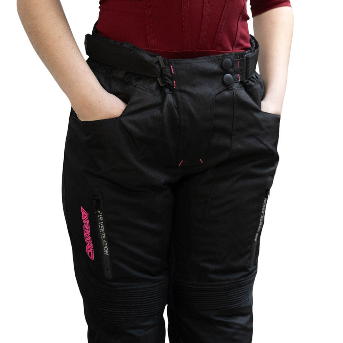 Pantalon moto armad gear lina mujer maxdura impermeable8
