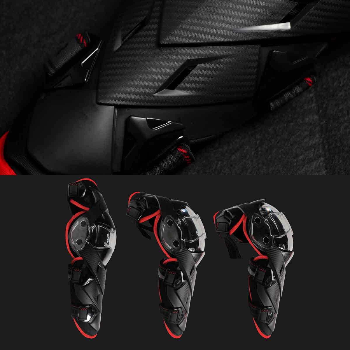 Rodilleras articuladas cuirassier k09 para moto3