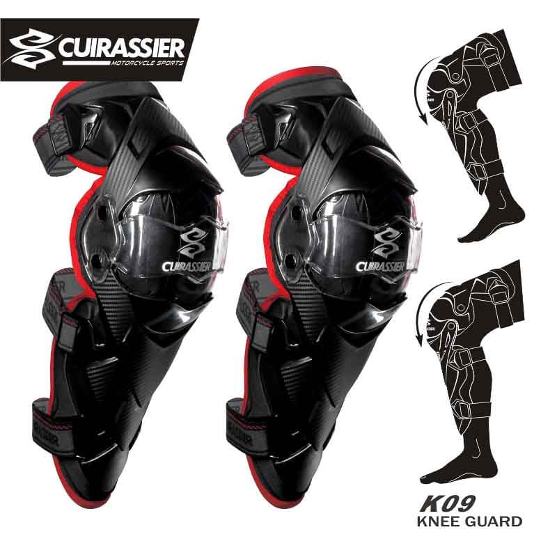Rodilleras articuladas cuirassier k09 para moto5