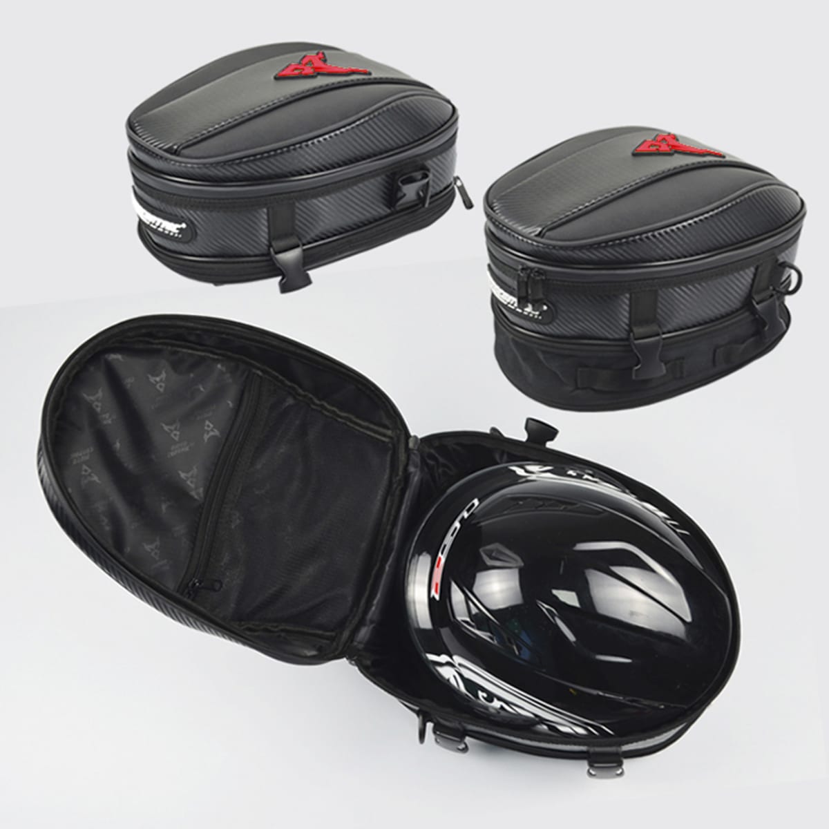 Bolso estanque y cola para moto motocentric expandible de 8 a 11.5 litros 11-MC-00795